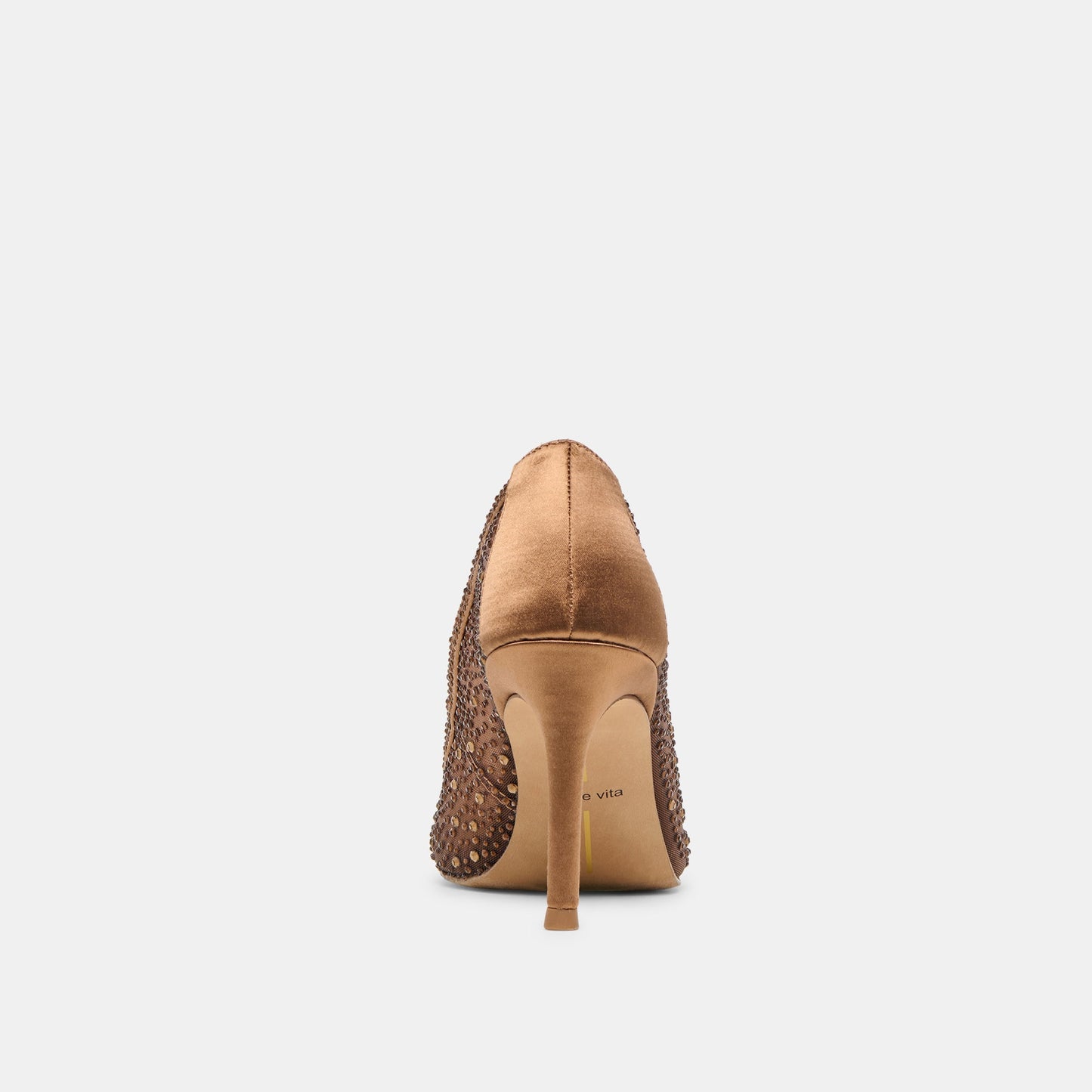 Kashe Crystal Mid Brown Mesh Heels Dolce Vita
