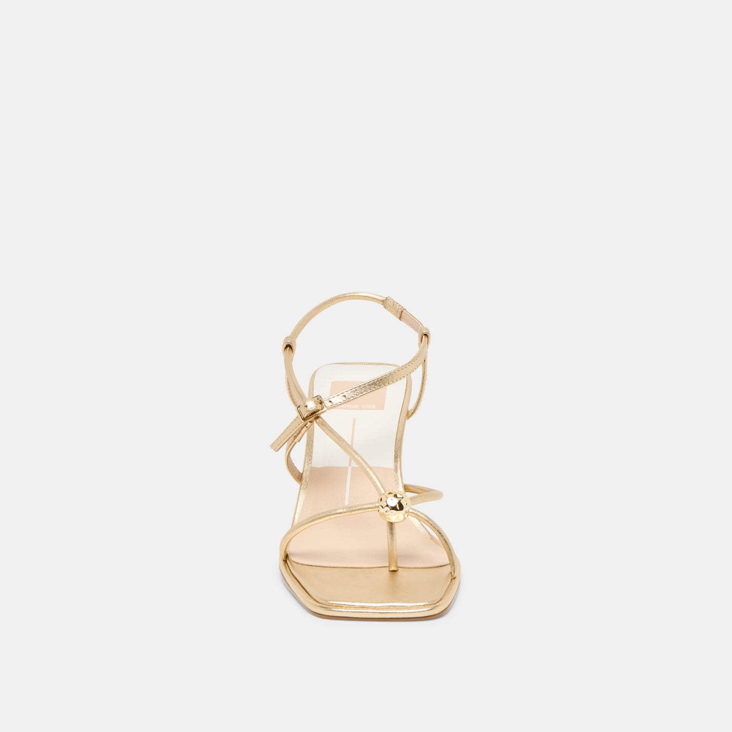 Mylee Gold Distressed Leather Heels Dolce Vita