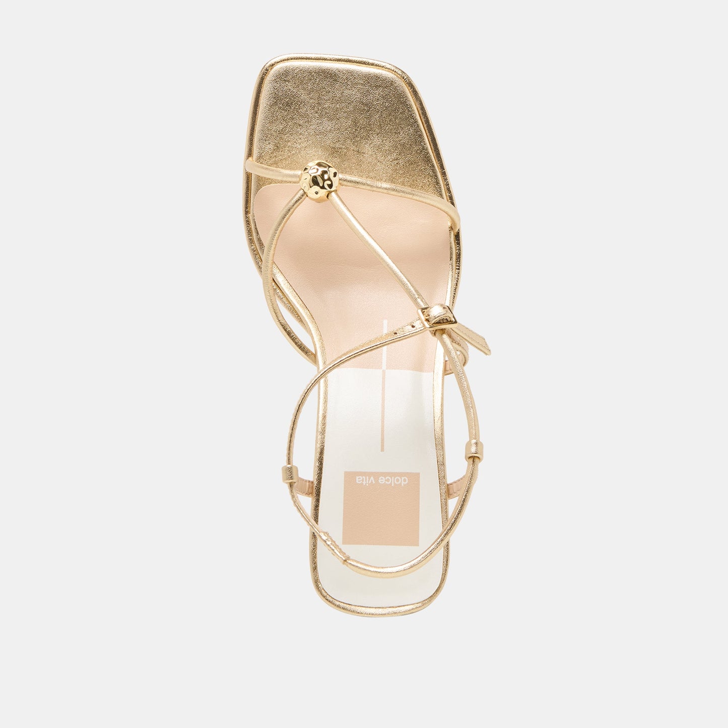 Mylee Gold Distressed Leather Heels Dolce Vita