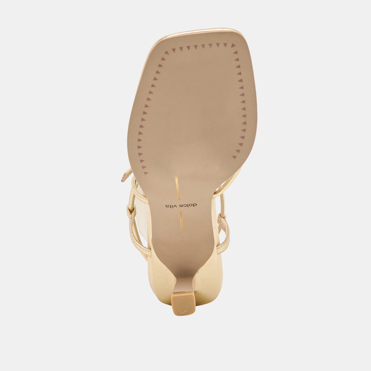 Mylee Gold Distressed Leather Heels Dolce Vita
