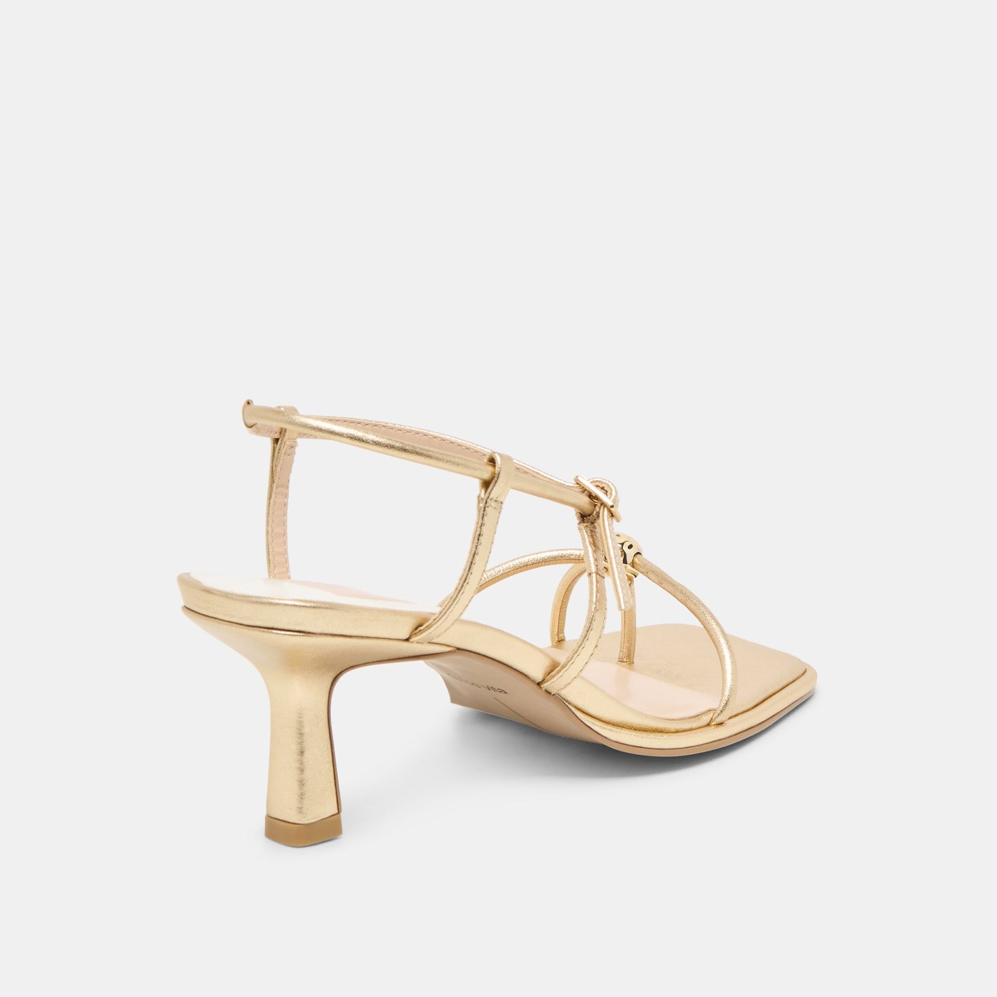 Mylee Gold Distressed Leather Heels Dolce Vita