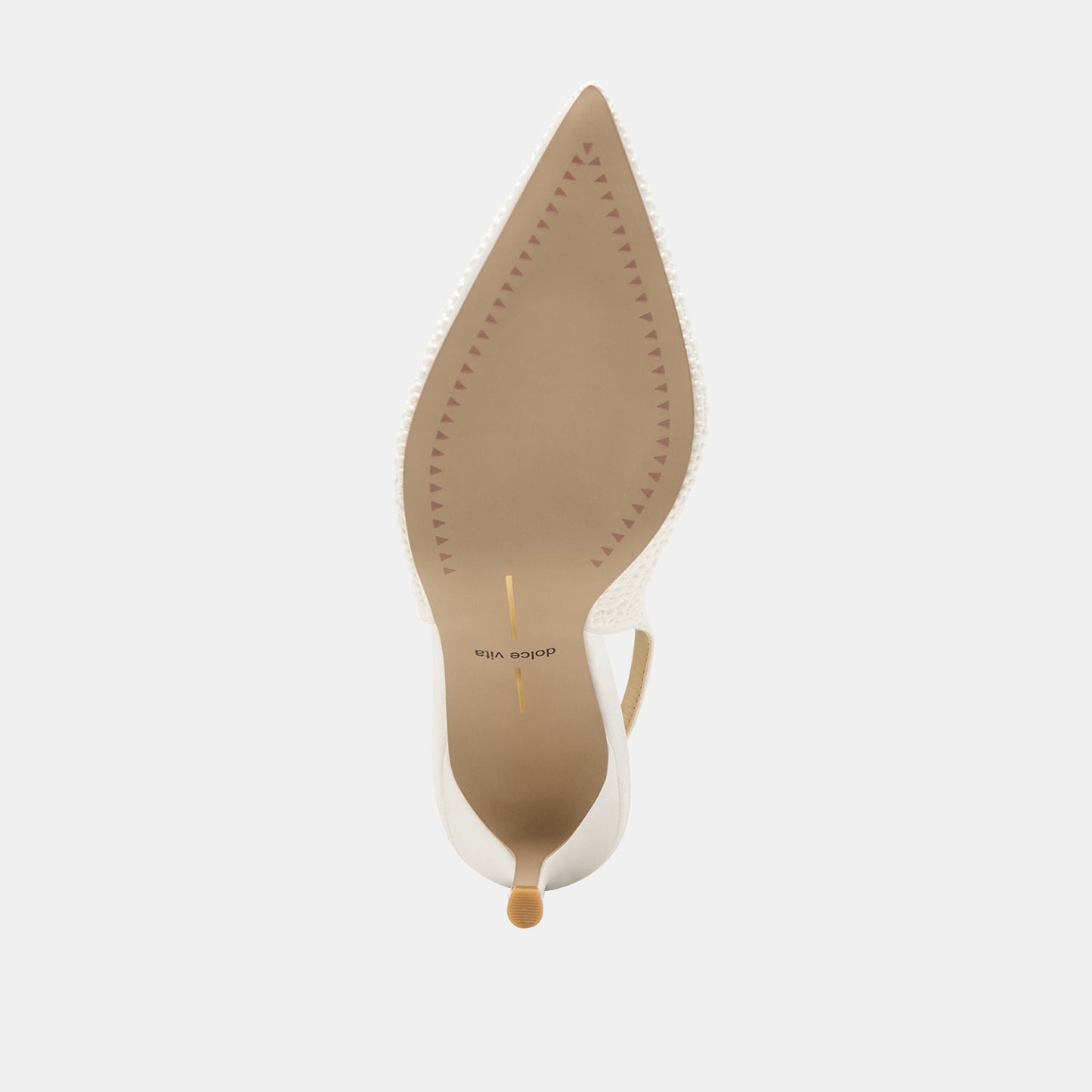 Elasi Pearl Off White Satin Heels Dolce Vita