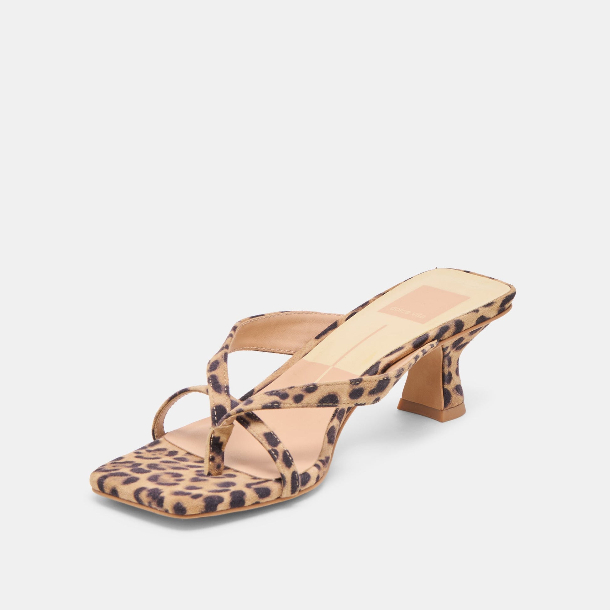 Brevel Dk Leopard Printed Suede Heels Dolce Vita