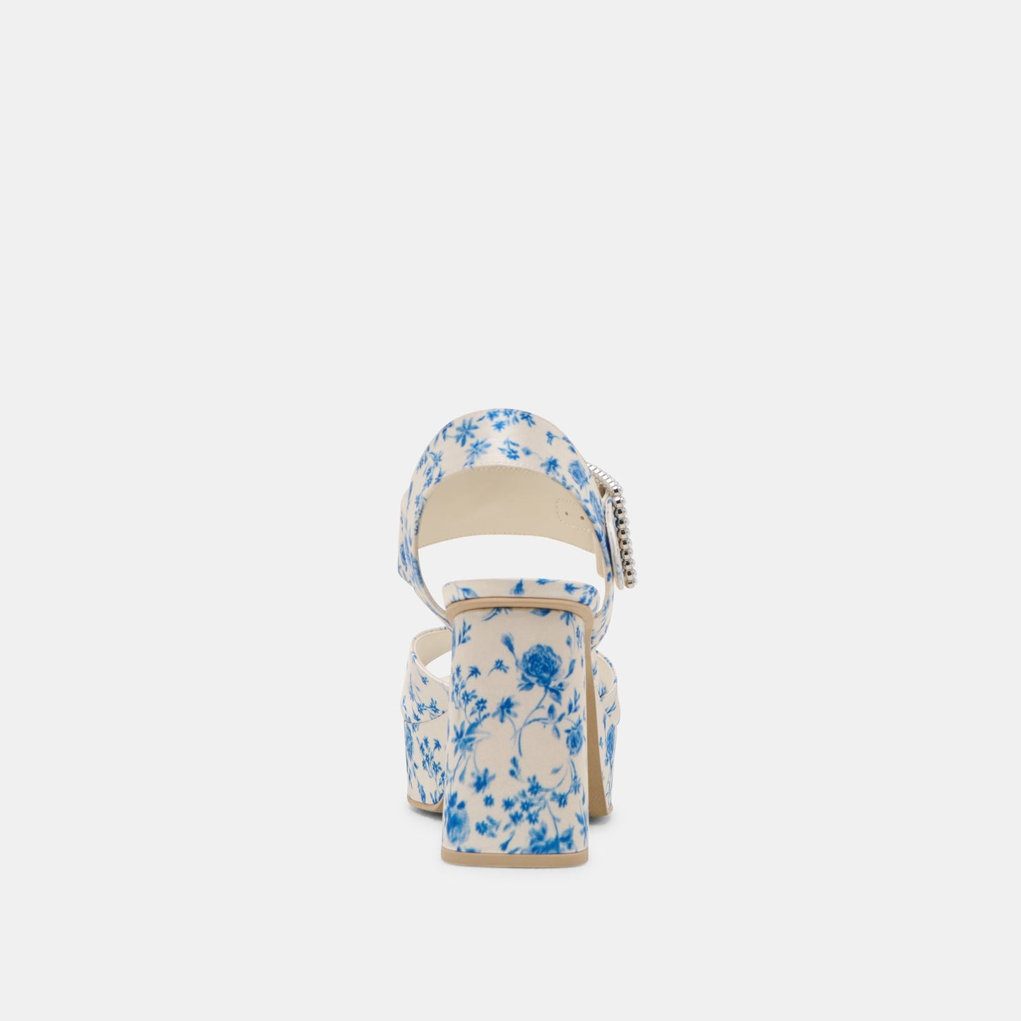 Bobby Pearl Blue Floral Satin Heels Dolce Vita