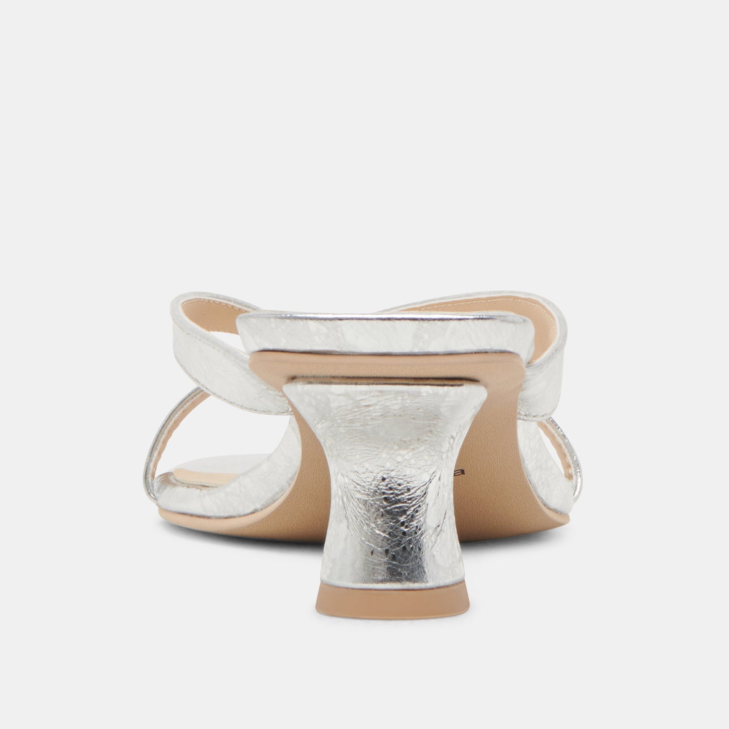 BREVEL HEELS SILVER DISTRESSED LEATHER Dolce Vita