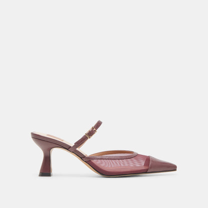 Loyd Burgundy Mesh Heels Dolce Vita