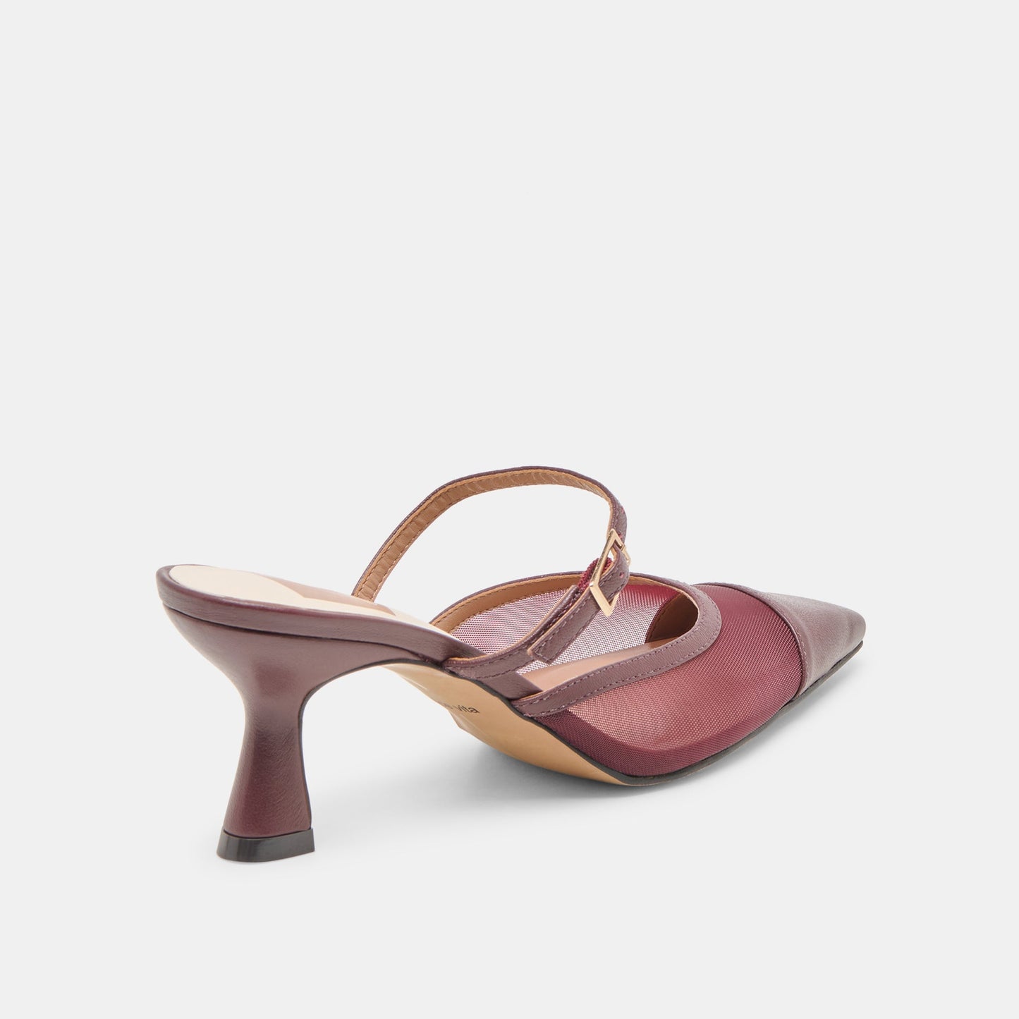 Loyd Burgundy Mesh Heels Dolce Vita