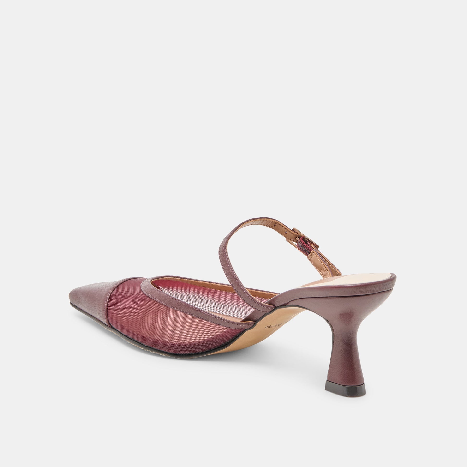 Loyd Burgundy Mesh Heels Dolce Vita