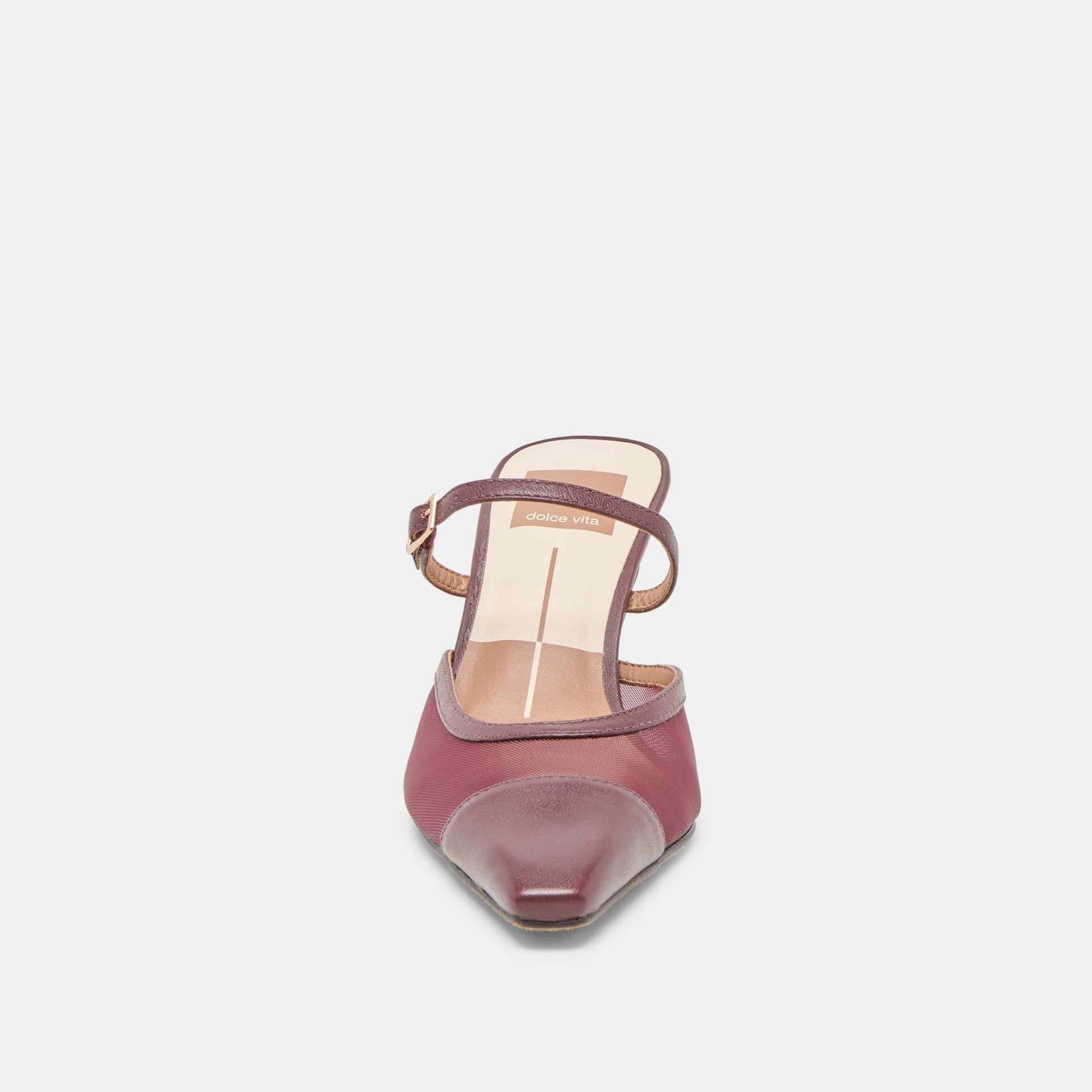 Loyd Burgundy Mesh Heels Dolce Vita