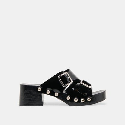 Melody Black Leather Heels Dolce Vita