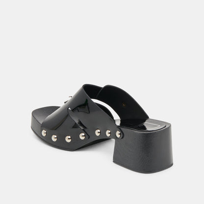 Melody Black Leather Heels Dolce Vita