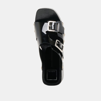 Melody Black Leather Heels Dolce Vita