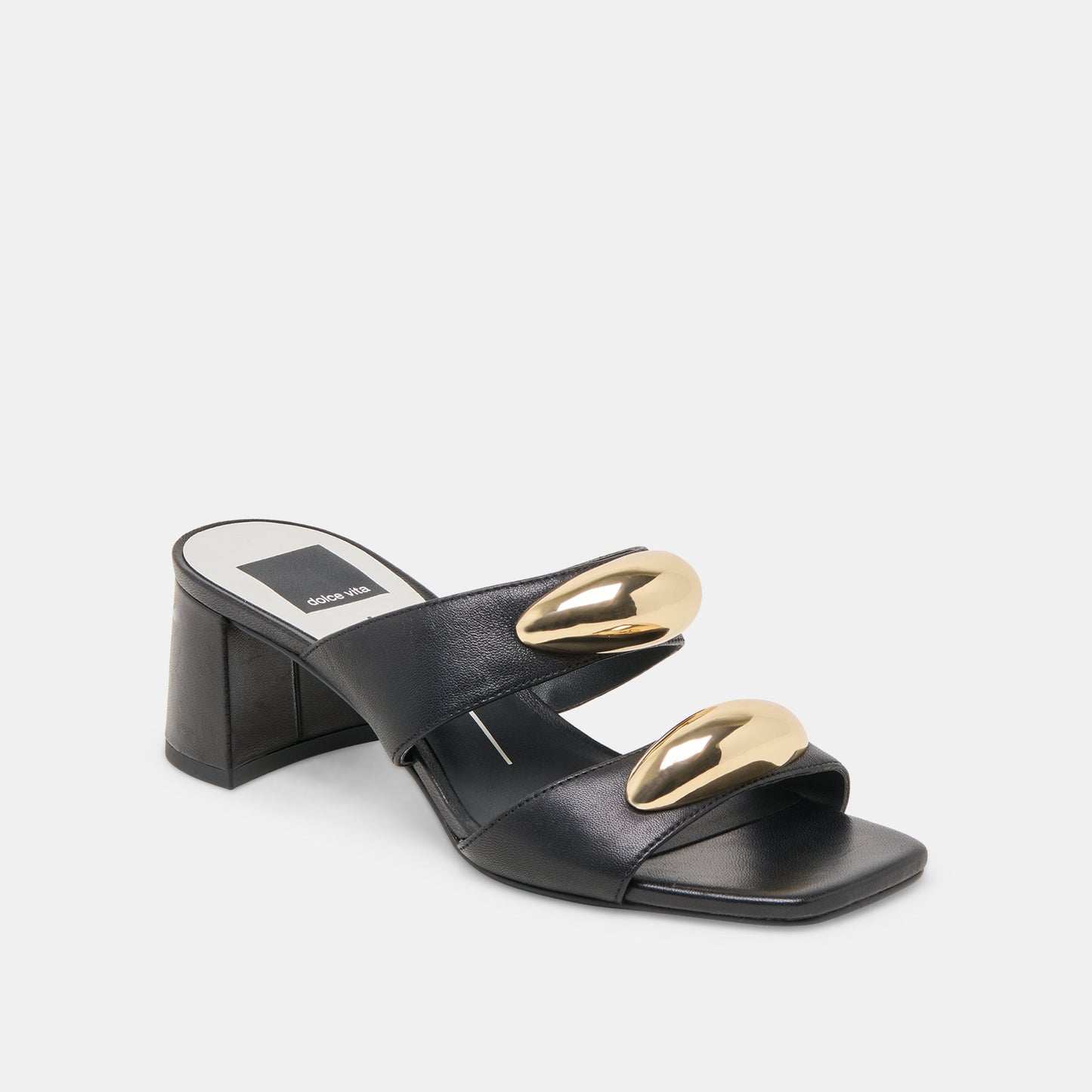 Barnet Black Leather Heels Dolce Vita