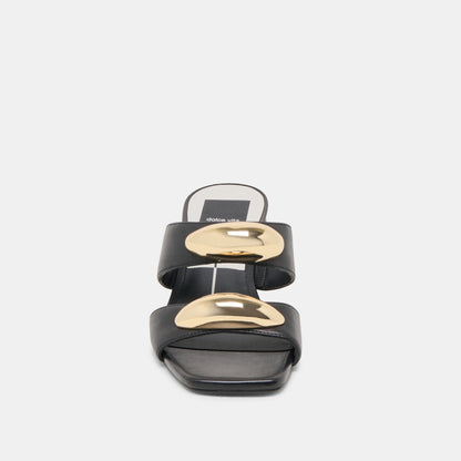 Barnet Black Leather Heels Dolce Vita