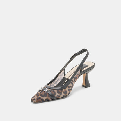 Lorine Leopard Mesh Heels Dolce Vita