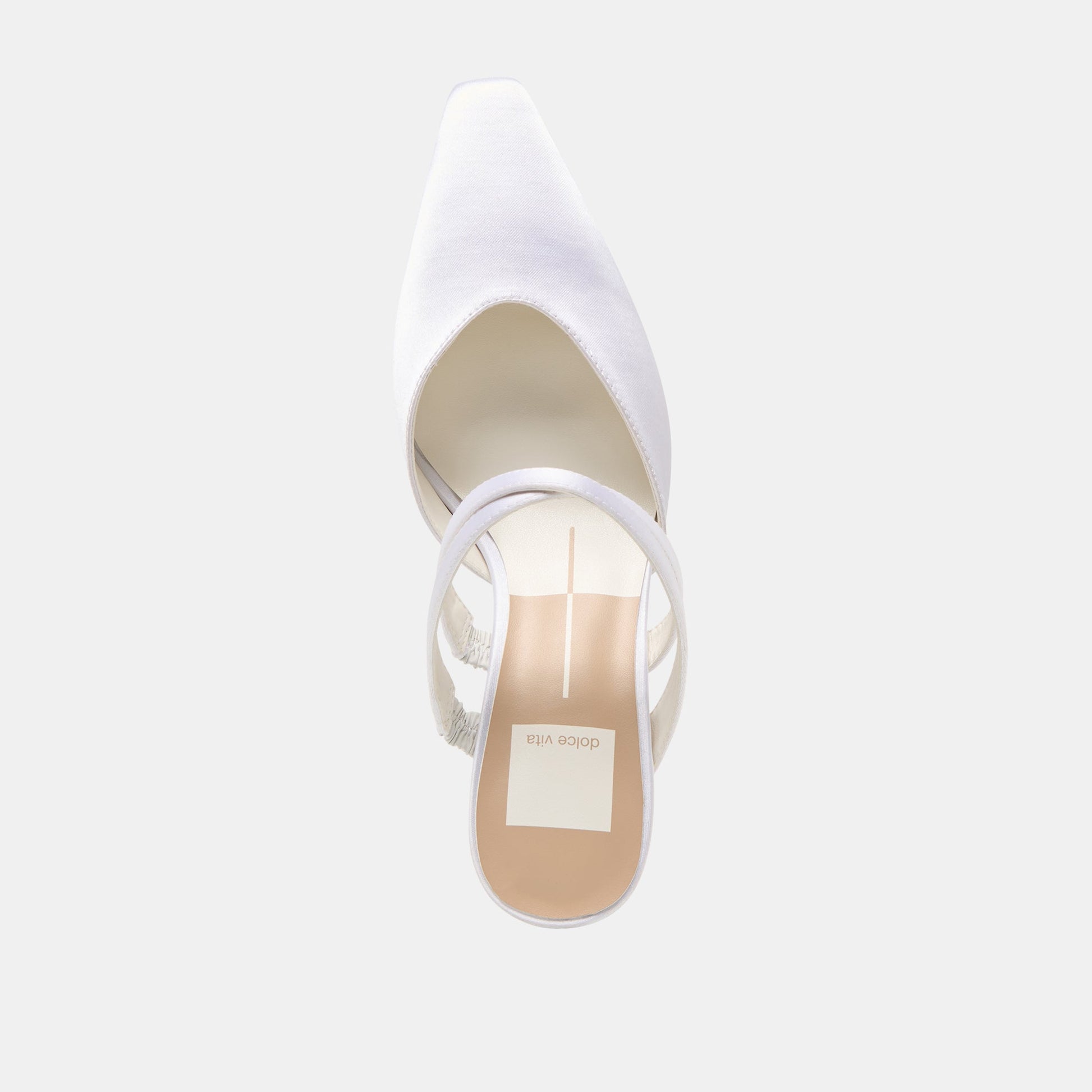 Linore True White Satin Heels Dolce Vita
