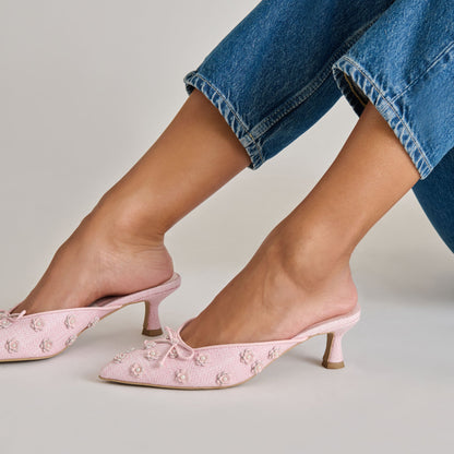 Camilo X Byrdie Golf Pink Raffia Heels Dolce Vita