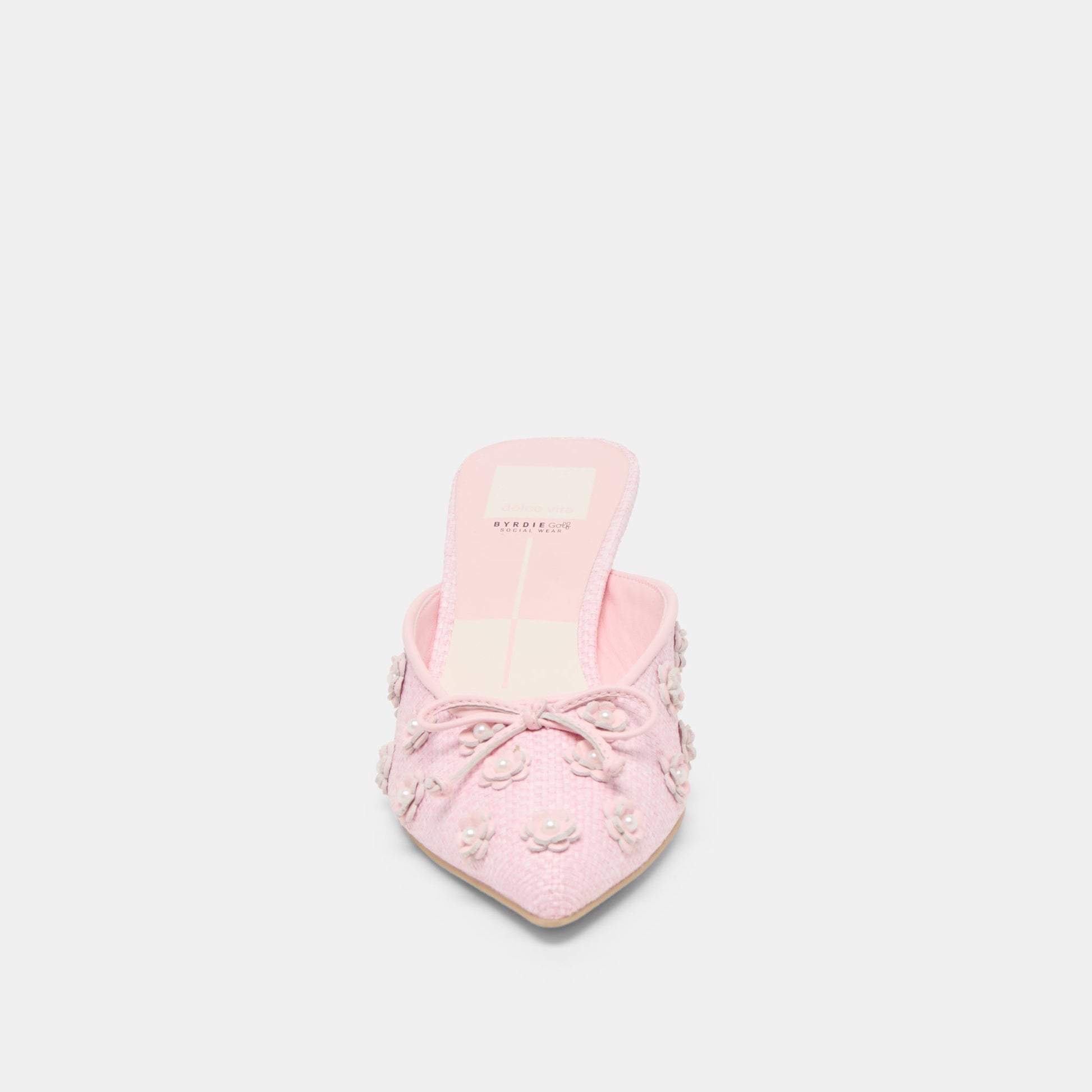 Camilo X Byrdie Golf Pink Raffia Heels Dolce Vita