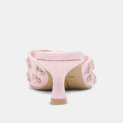 Camilo X Byrdie Golf Pink Raffia Heels Dolce Vita