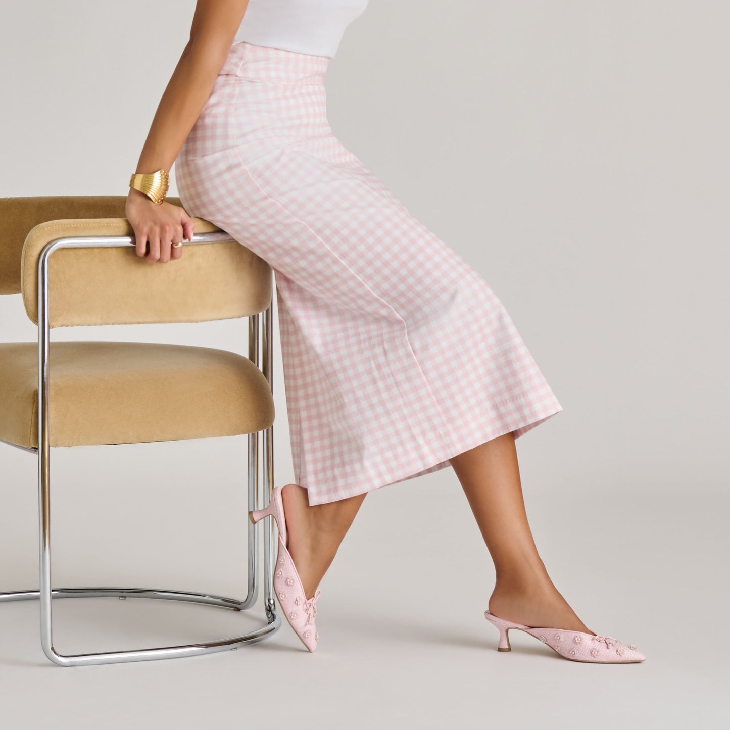 Camilo X Byrdie Golf Pink Raffia Heels Dolce Vita