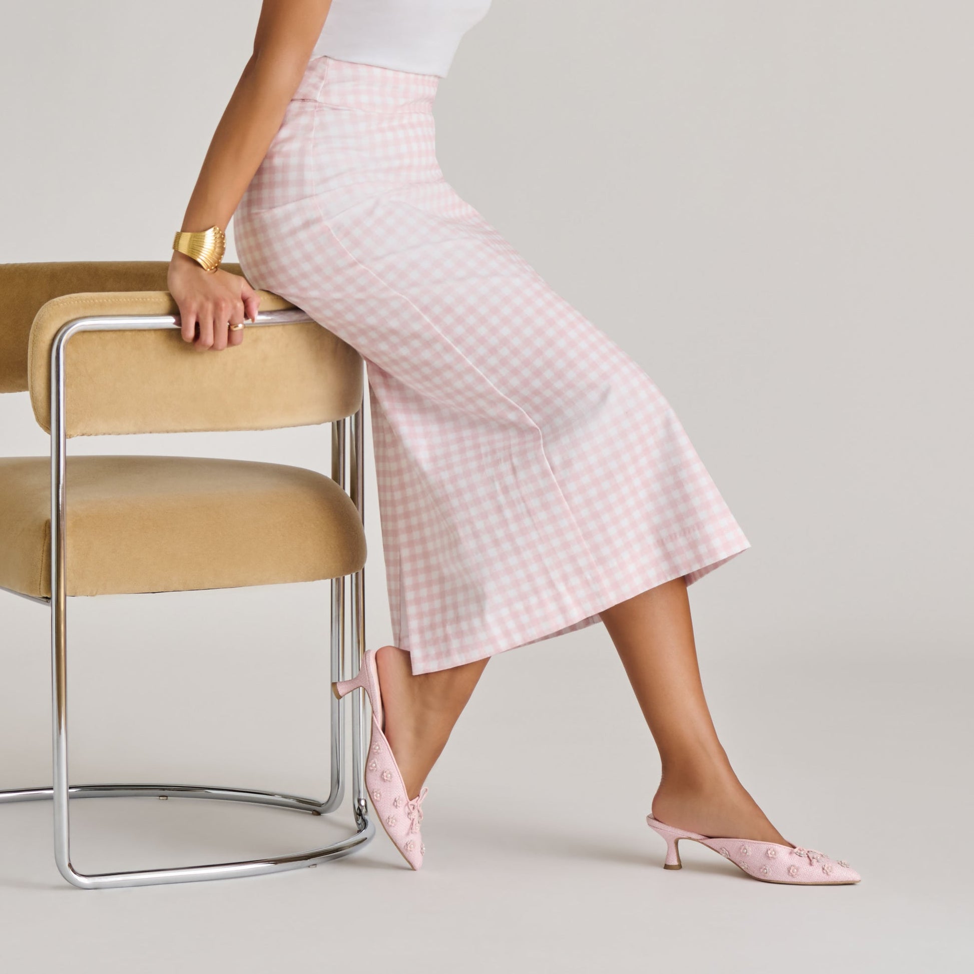 Camilo X Byrdie Golf Pink Raffia Heels Dolce Vita