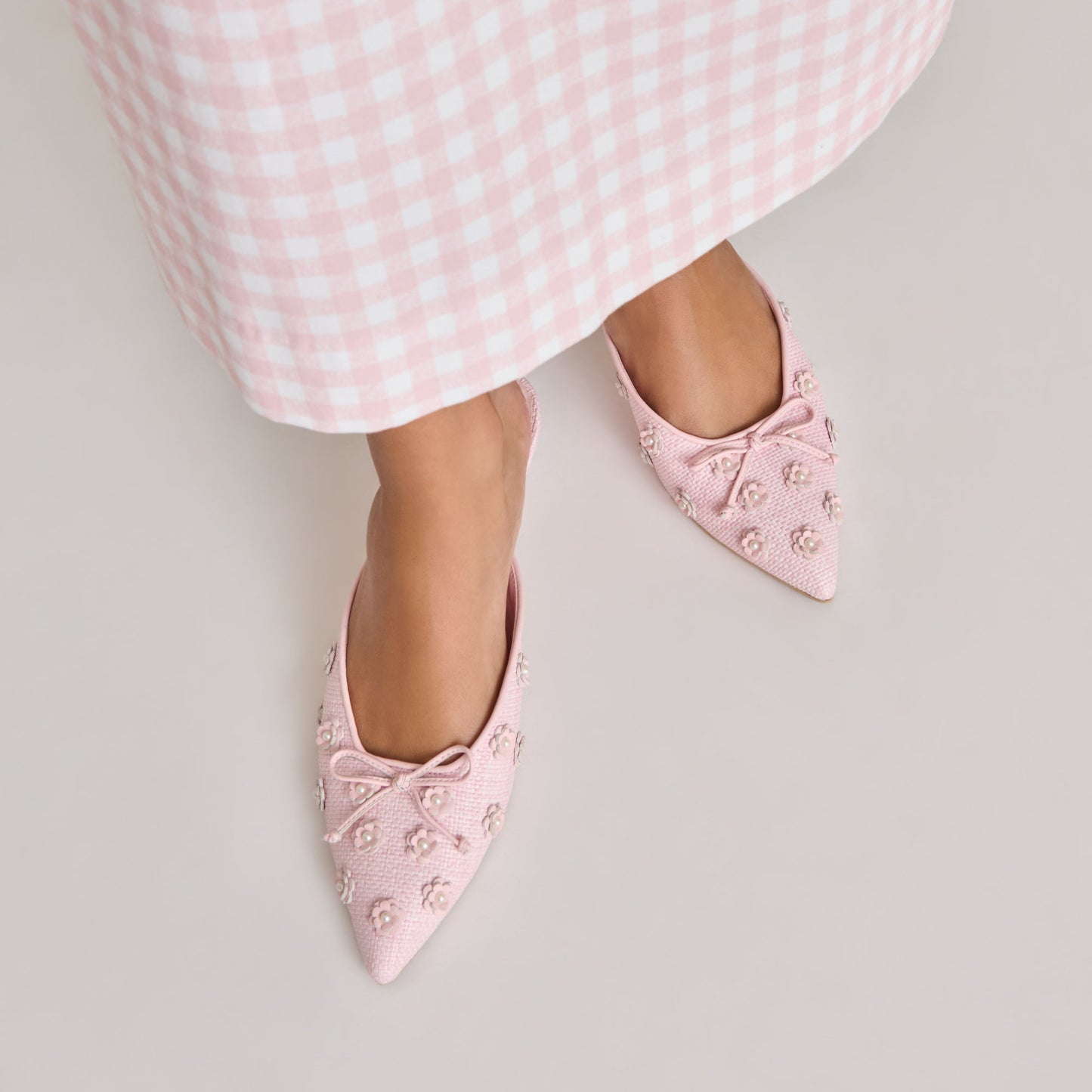 Camilo X Byrdie Golf Pink Raffia Heels Dolce Vita