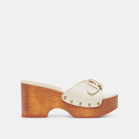 YALAH HEELS OFF WHITE LEATHER Dolce Vita