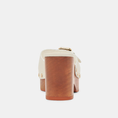 YALAH HEELS OFF WHITE LEATHER Dolce Vita