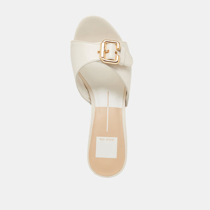 YALAH HEELS OFF WHITE LEATHER Dolce Vita