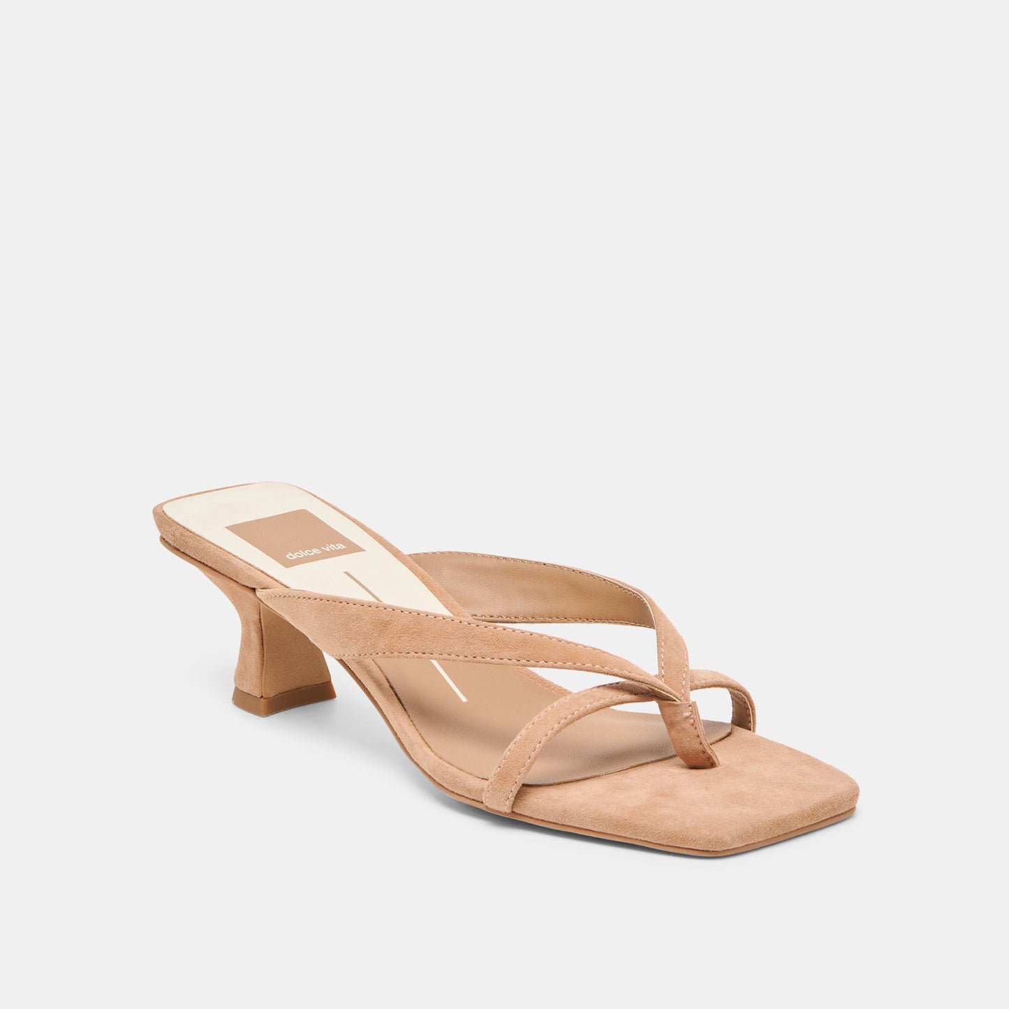 Brevel Toffee Suede Heels Dolce Vita