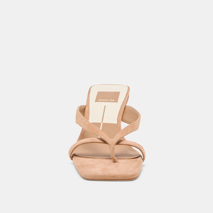 Brevel Toffee Suede Heels Dolce Vita