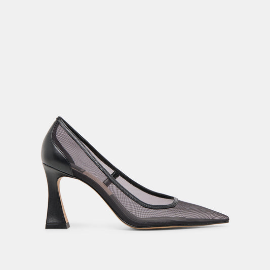Malory Onyx Mesh Heels Dolce Vita
