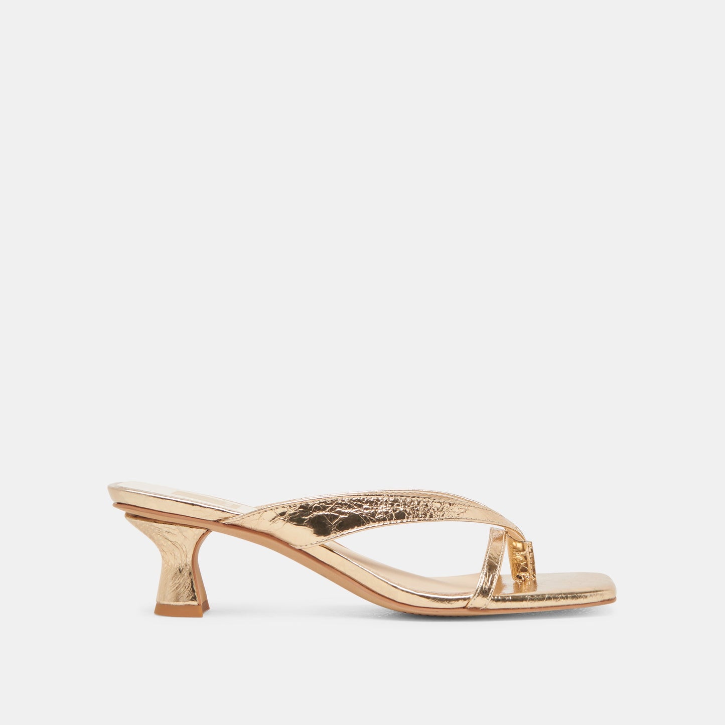 BREVEL HEELS GOLD DISTRESSED LEATHER Dolce Vita