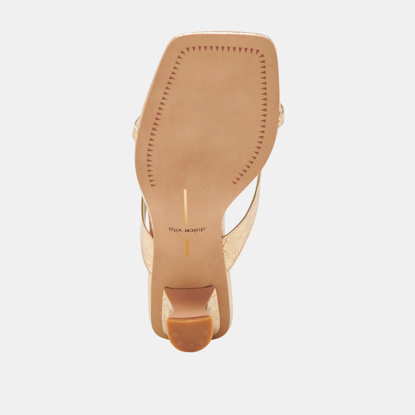 BREVEL HEELS GOLD DISTRESSED LEATHER Dolce Vita