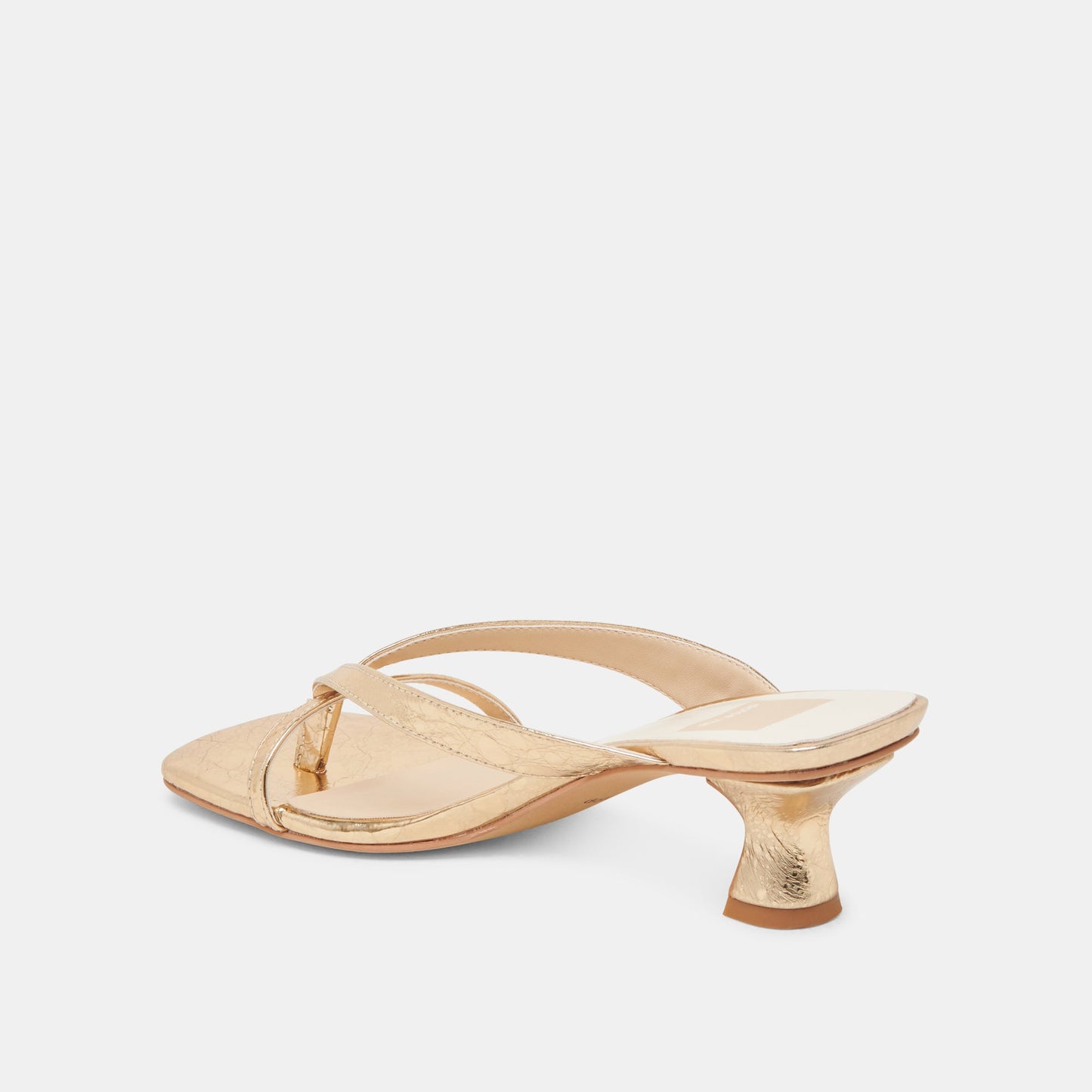 BREVEL HEELS GOLD DISTRESSED LEATHER Dolce Vita