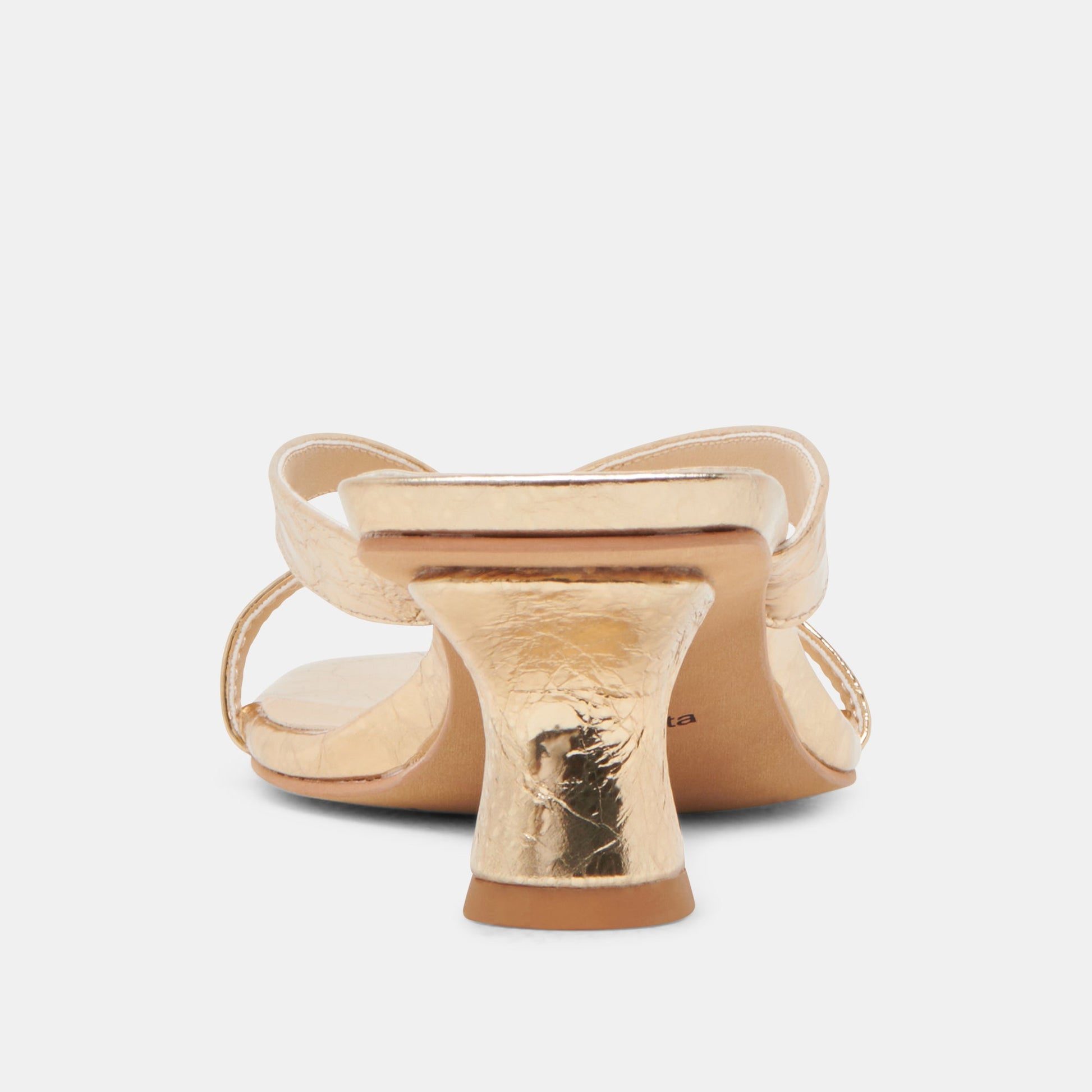 BREVEL HEELS GOLD DISTRESSED LEATHER Dolce Vita