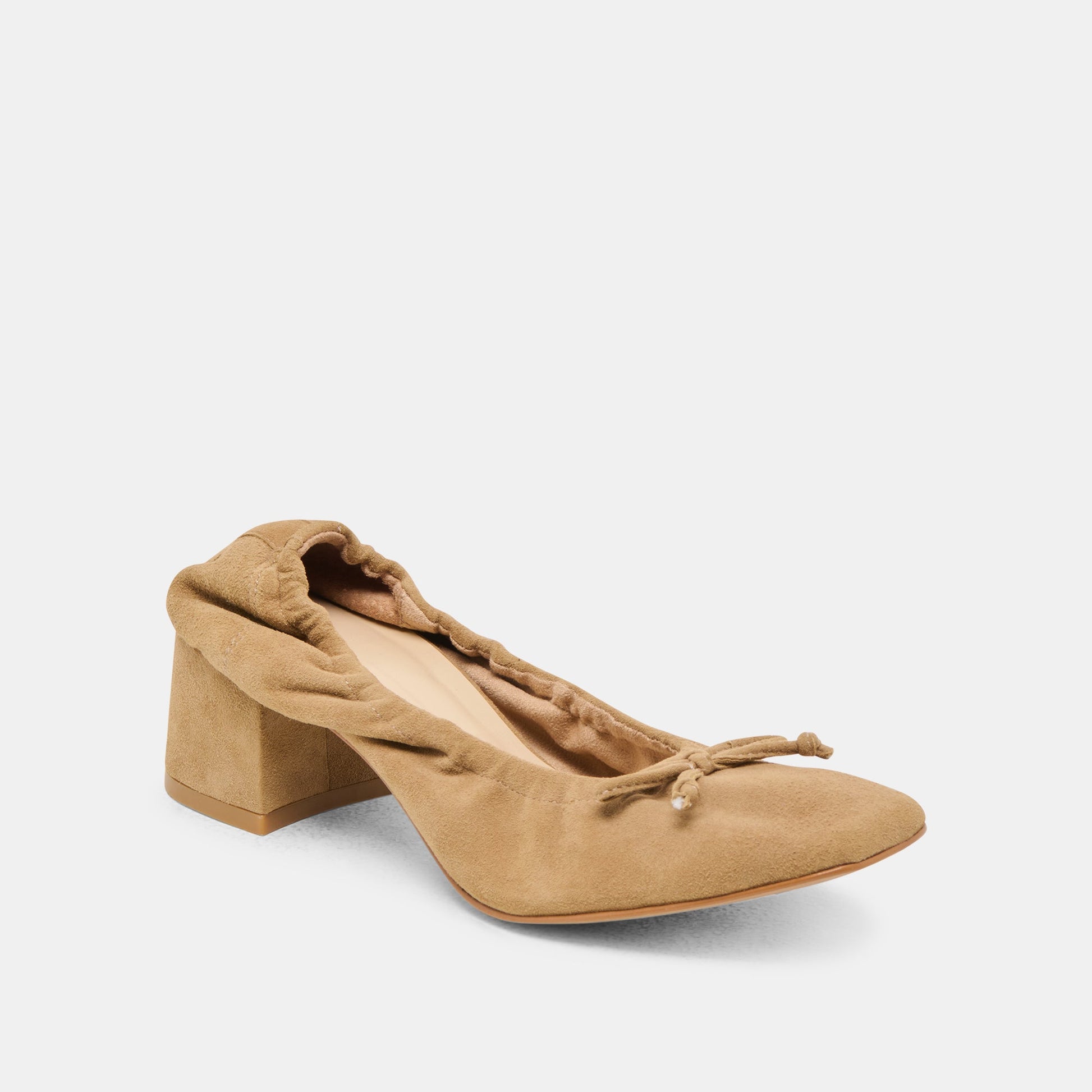Karmin Dk Taupe Suede Heels Dolce Vita