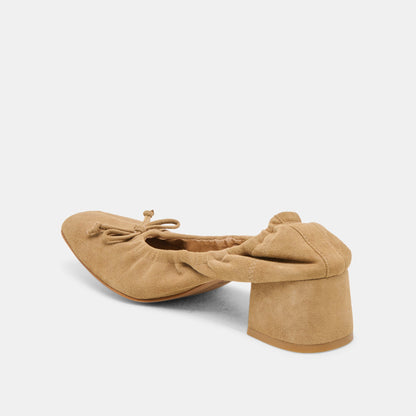 Karmin Dk Taupe Suede Heels Dolce Vita