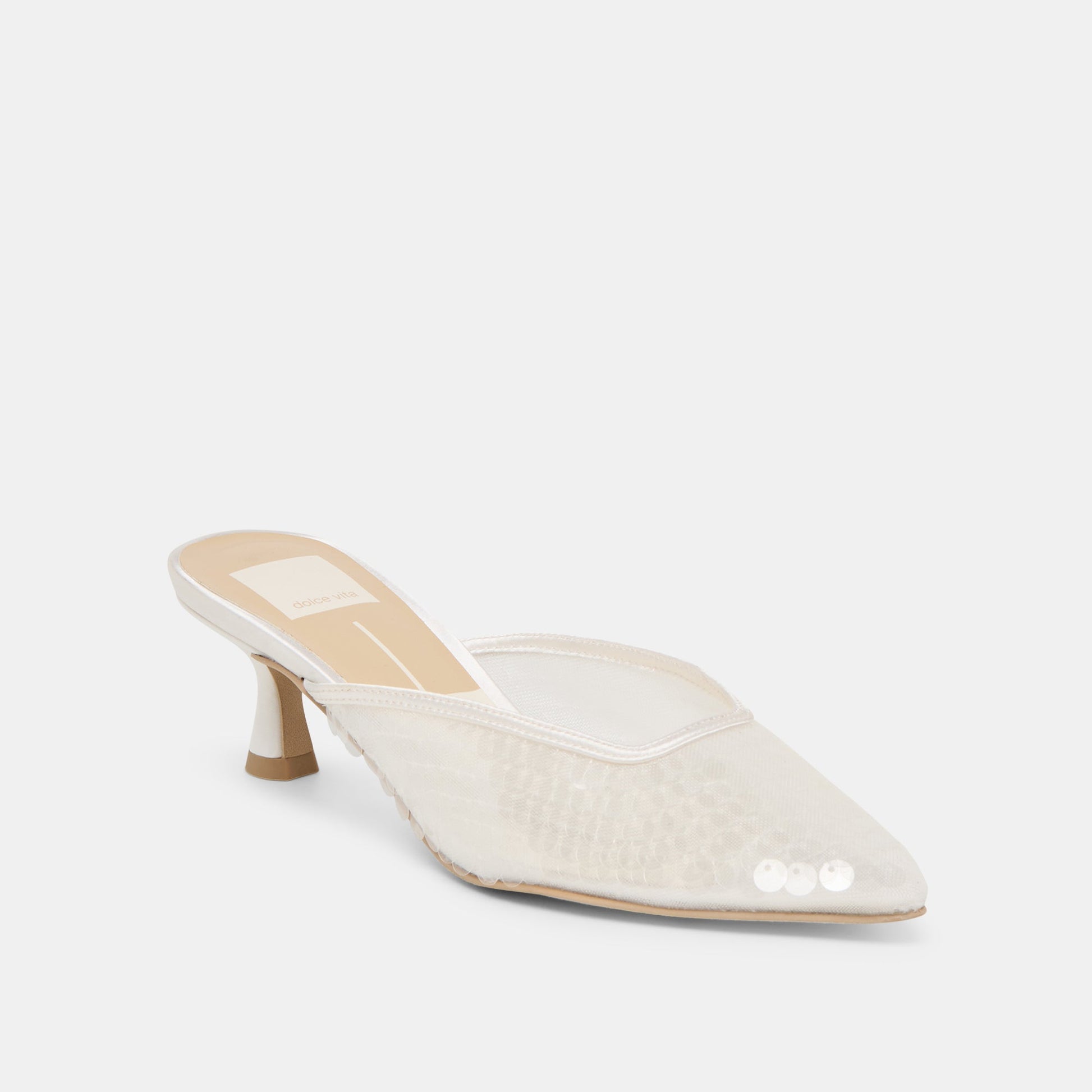 Cleo Ivory Sequin Heels Dolce Vita