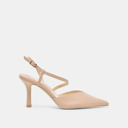 Kamra Beige Leather Heels Dolce Vita