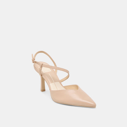 Kamra Beige Leather Heels Dolce Vita