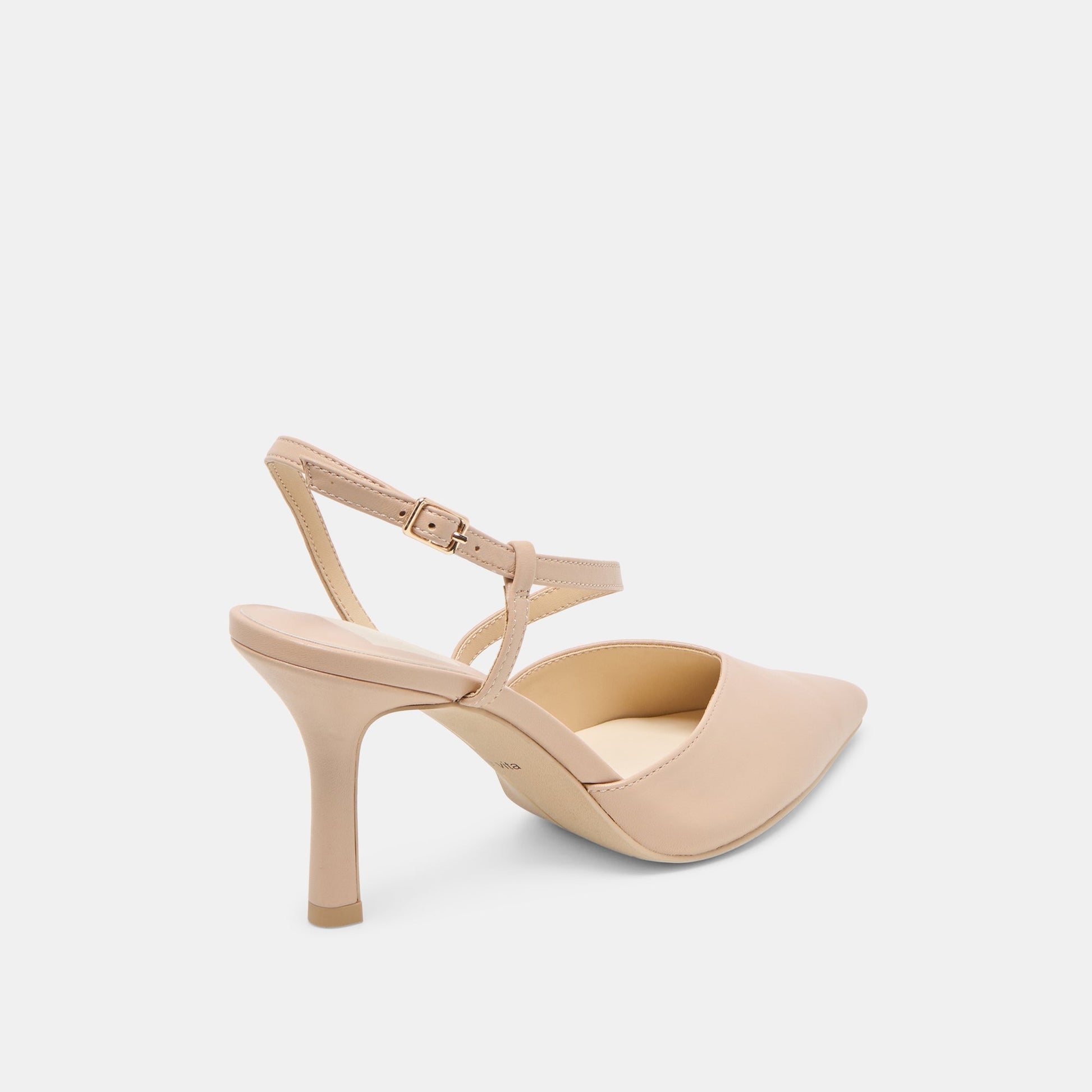 Kamra Beige Leather Heels Dolce Vita