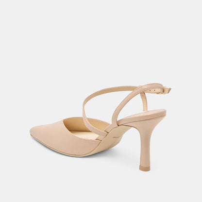 Kamra Beige Leather Heels Dolce Vita