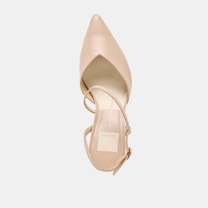 Kamra Beige Leather Heels Dolce Vita