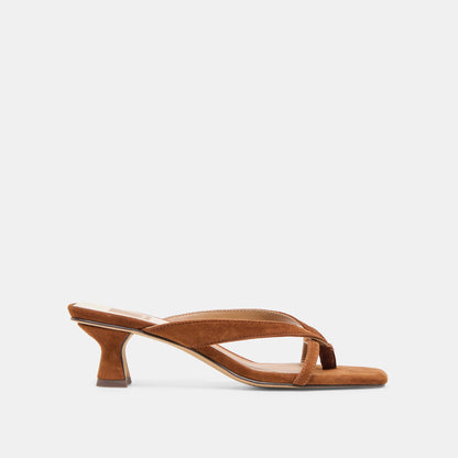 Brevel Dk Brown Suede Heels Dolce Vita