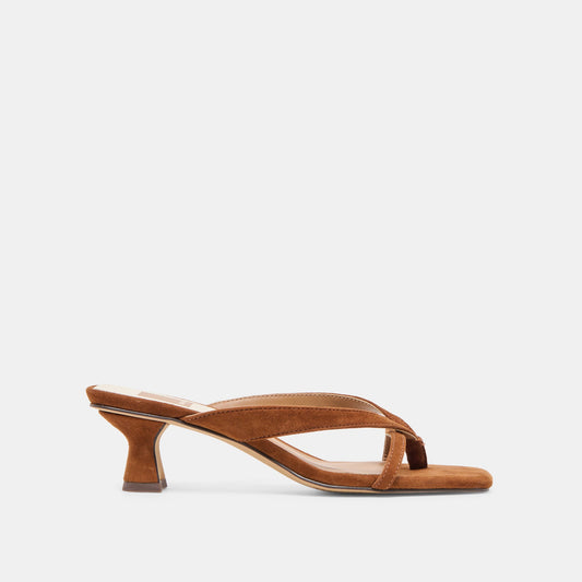 Brevel Dk Brown Suede Heels Dolce Vita