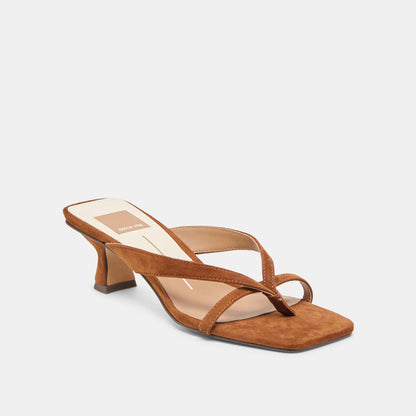 Brevel Dk Brown Suede Heels Dolce Vita