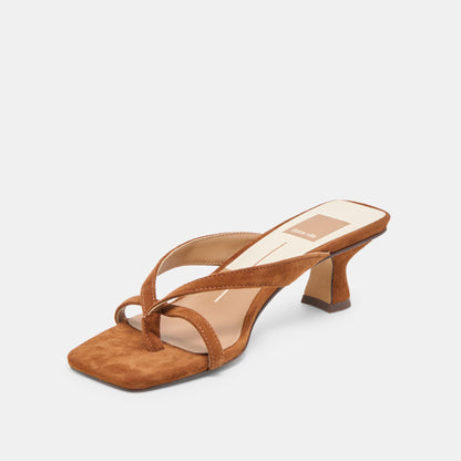 Brevel Dk Brown Suede Heels Dolce Vita
