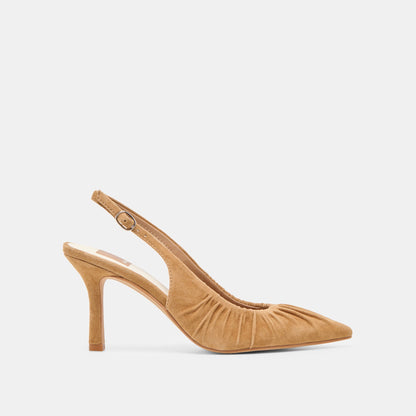 Keira Lt Brown Suede Heels Dolce Vita