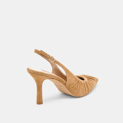 Keira Lt Brown Suede Heels Dolce Vita